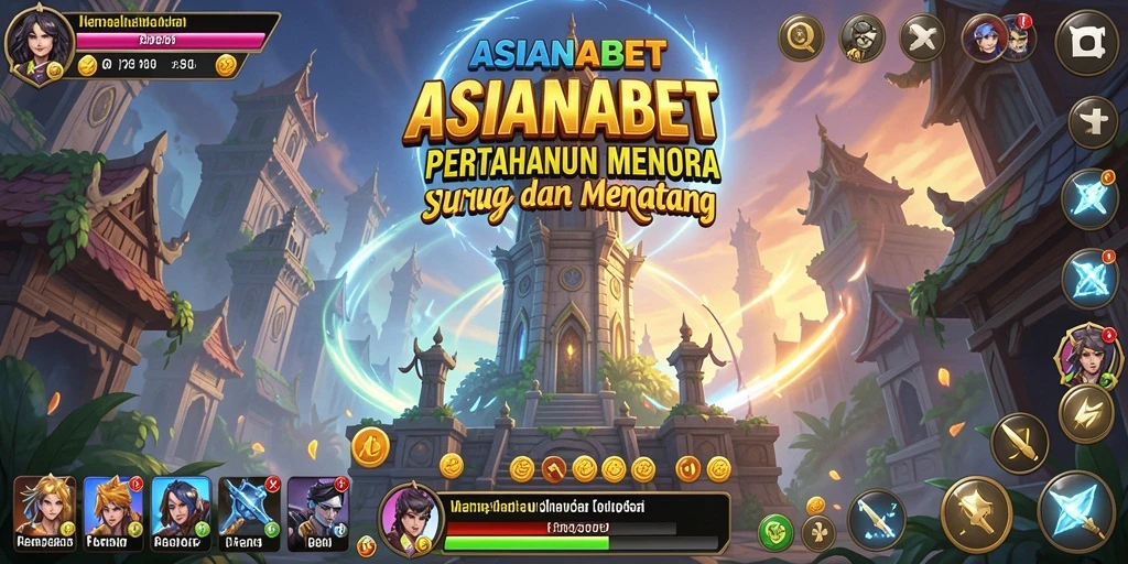 Gameplay seru Tower Defense di ASIANABET dengan menara yang bervariasi.