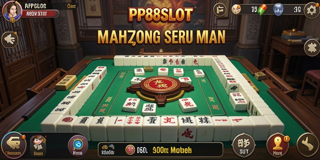 Tampilan gameplay <strong>PP88SLOT</strong> yang seru dan menantang dalam permainan Mahjong.