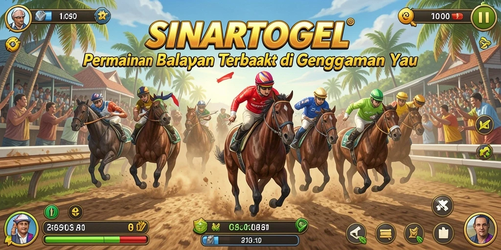 Tampilan gameplay balapan yang seru dan menegangkan di SINARTOGEL.